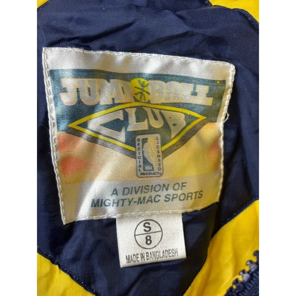 Vintage NBA Jump Ball Club Mighty-Mac Indiana Pacers Youth jacket Size 8
